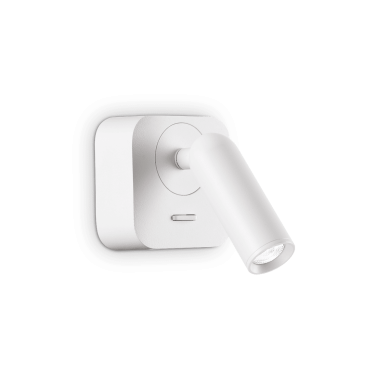 Applique murale BEAN Blanc 1x3,5W Carré IDEAL LUX 260648