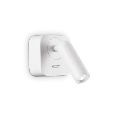 Applique murale BEAN Blanc 1x3,5W Carré IDEAL LUX 260648