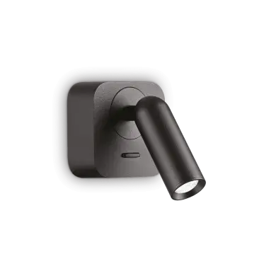 Applique murale BEAN Noir 1x3,5W Carré IDEAL LUX 260655