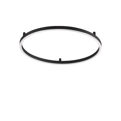 Plafonnier Oracle Slim 1x36W LED Noir IDEAL LUX 266008