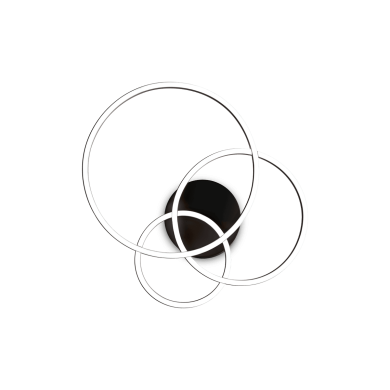 Applique Plafonnier FRAME Noir 1x40W IDEAL LUX 269825