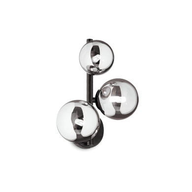 Applique Murale Boule Perlage 3x15W G9 Noir IDEAL LUX 271439