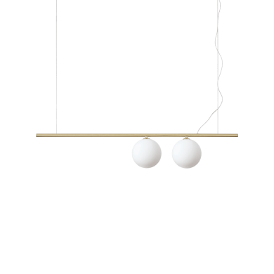 Suspension Boule Perline 2x40W G9 Laiton IDEAL LUX 282107