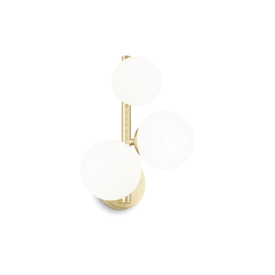 Applique Murale Perlage 3x15W G9 Laiton IDEAL LUX 283784