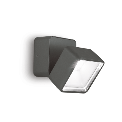 Applique Extérieur Omega Square 1x7W LED Anthracite IDEAL LUX 285511