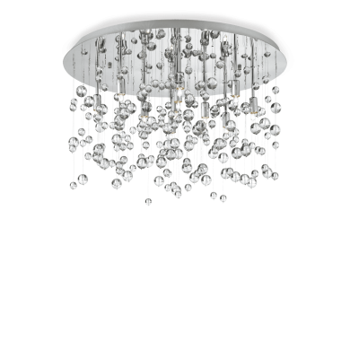 Plafonnier NEVE Chrome 8x40W IDEAL LUX 22222