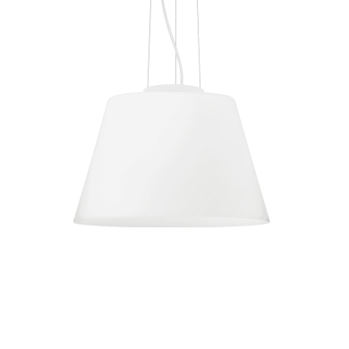 Suspension CYLINDER D40 Blanc 1x100W IDEAL LUX 25438