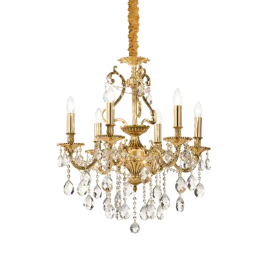 Lustre Design Italien GIOCONDA Or 6x40W IDEAL LUX 60507