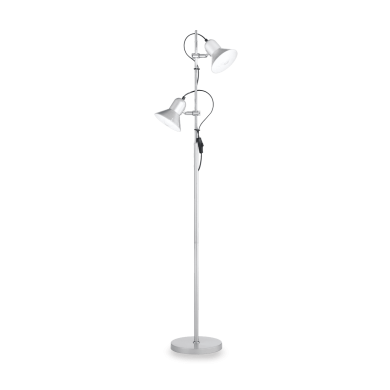 Lampadaire POLLY Argent 2x60W IDEAL LUX 61115