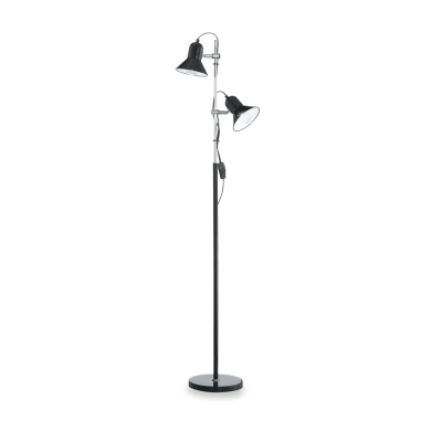 Lampadaire POLLY Noir 2x60W IDEAL LUX 61139