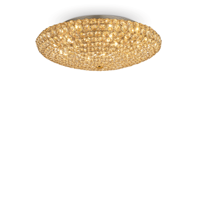 Plafonnier KING Or 9x40W IDEAL LUX 73262