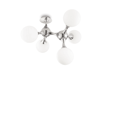 Plafonnier NODI Blanc 5x40W IDEAL LUX 73712