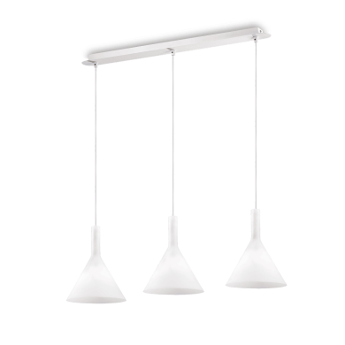 Suspension COCKTAIL Blanc 3x40W IDEAL LUX 74245