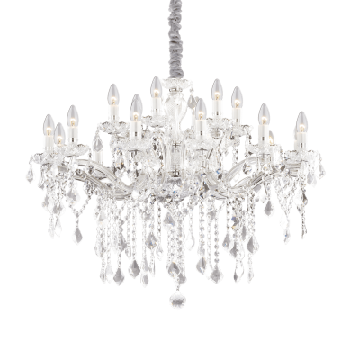 Lustre FLORIAN Chrome 18x40W IDEAL LUX 75150