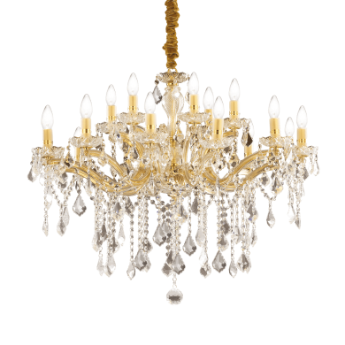 Lustre FLORIAN Or 18x40W IDEAL LUX 75181