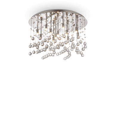 Plafonnier MOONLIGHT Chrome 12x40W IDEAL LUX 77802
