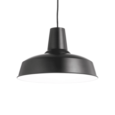 Suspension MOBY Noir 1x60W IDEAL LUX 93659