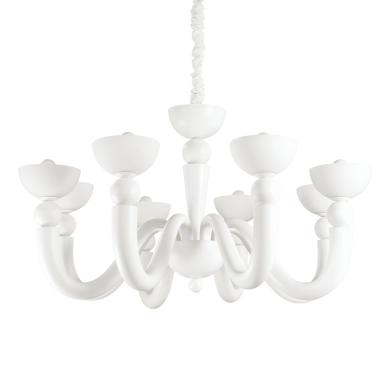 Lustre BON BON Blanc 8x40W IDEAL LUX 94007