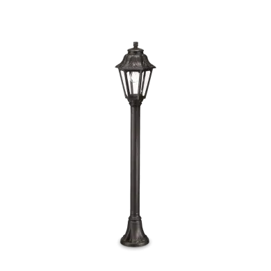 Lampadaire extérieur ANNA Noir 1x60W IDEAL LUX 101514