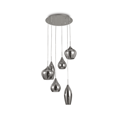 Suspension SOFT Fumé 6x40W IDEAL LUX 111841