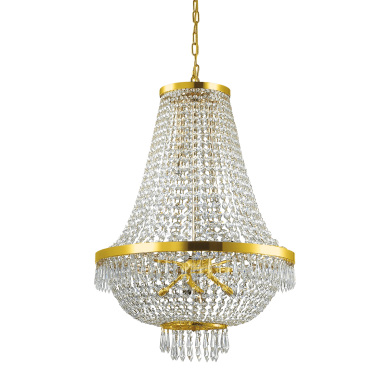Lustre Montgolfiere CAESAR SP12 Or 40W max IDEAL LUX 114743