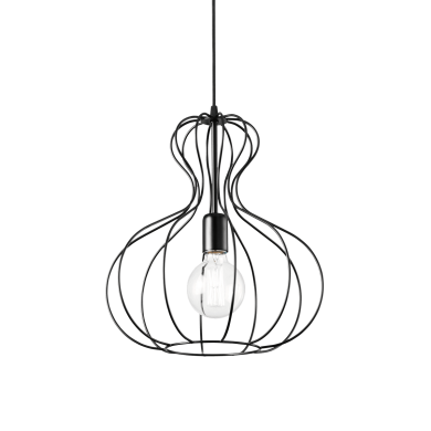 Suspension AMPOLLA-1 Noir 1x60W IDEAL LUX 148502