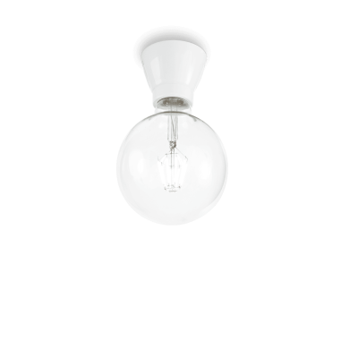 Plafonnier WINERY PL1 Blanc 60W max IDEAL LUX 155227