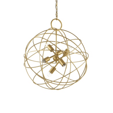 Suspension Boule KONSE SP6 Or 60W max IDEAL LUX 156026