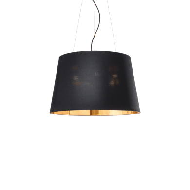 Suspension NORDIK SP4 Noir et or 60W max IDEAL LUX 161648