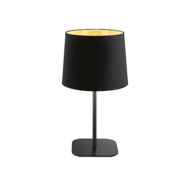 Lampe à poser NORDIK TL1 Noir et or 60W max IDEAL LUX 161686
