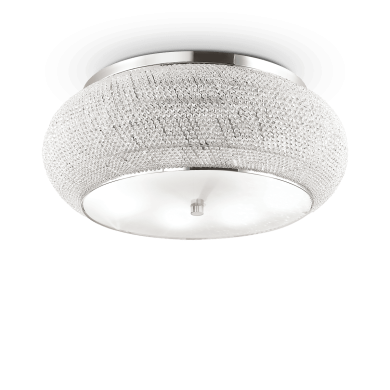Plafonnier PASHA PL14 Chromé 40W max IDEAL LUX 164991