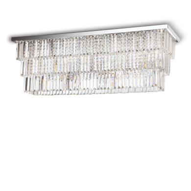 Plafonnier MARTINEZ PL8 Transparent 40W max IDEAL LUX 166285