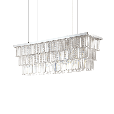 Lustre MARTINEZ SP8 Transparent 40W max IDEAL LUX 166360