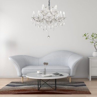 Lustre NAPOLEON SP12 Chromé 40W max IDEAL LUX 167251