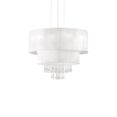 Lustre OPERA SP4 Blanc Chromé 60W max IDEAL LUX 182179
