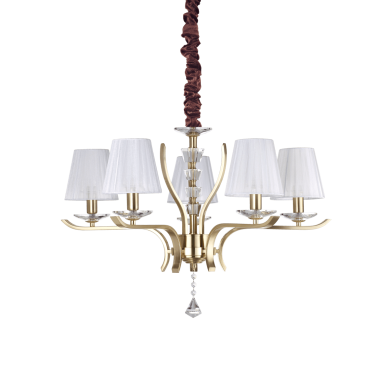 Lustre Design Italien PEGASO Laiton E14 5x40W IDEAL LUX 197722