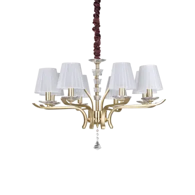 Lustre Design Italien PEGASO Laiton E14 8x40W IDEAL LUX 197739
