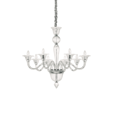 Lustre BRIGITTA Transparent E14 8x40W IDEAL LUX 199382