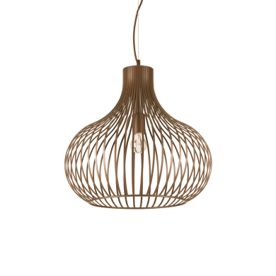 Suspension ONION Marron E27 1x60W D48cm IDEAL LUX 205304
