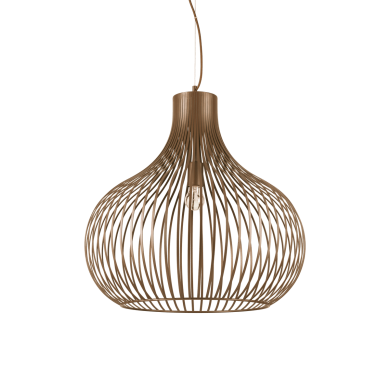 Suspension ONION Marron E27 1x60W D60cm IDEAL LUX 205311