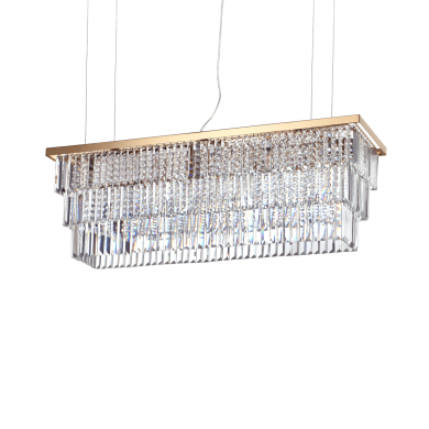 Suspension MARTINEZ Or E14 8x40W IDEAL LUX 213583