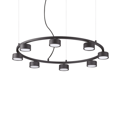 Suspension MINOR Noir 8xGX53 15W IDEAL LUX 235547