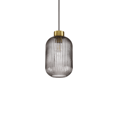 Suspension MINT Fumé Noir 1xE27 60W D14 IDEAL LUX 237442