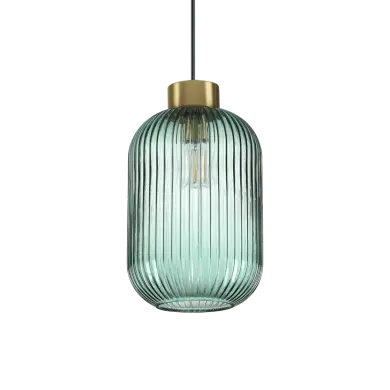 Suspension MINT Vert Noir 1xE27 60W D20 IDEAL LUX 237497
