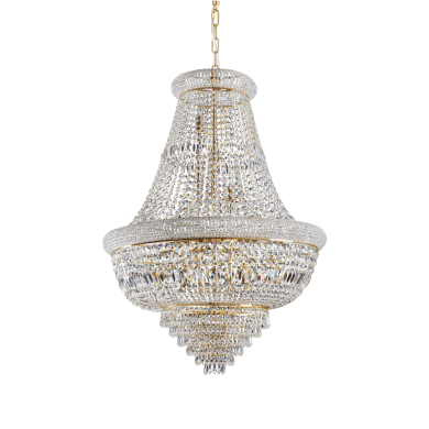 Lustre forme Montgolfiere DUBAI Or 24xE14 40W IDEAL LUX 243528