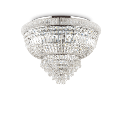 Plafonnier DUBAI Chromé 24xE14 40W IDEAL LUX 243566
