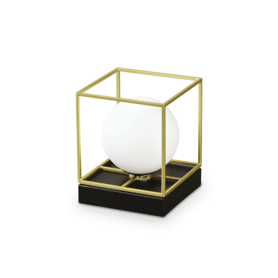 Lampe LINGOTTO Laiton Satine Noir 1x28W IDEAL LUX 259222