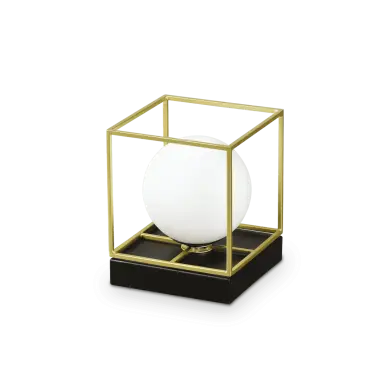 Lampe LINGOTTO Laiton Satine Noir 1x28W IDEAL LUX 259222