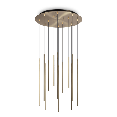 Suspension Filo 12x23W LED Laiton IDEAL LUX 263663