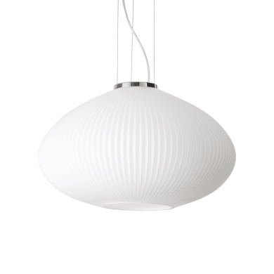 Suspension Plisse' 1x60W E27 Chromé H360 IDEAL LUX 264523